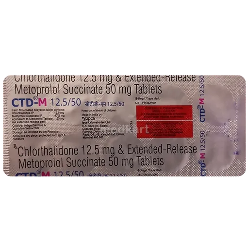 ctd m 12.5/50mg tablet 10's